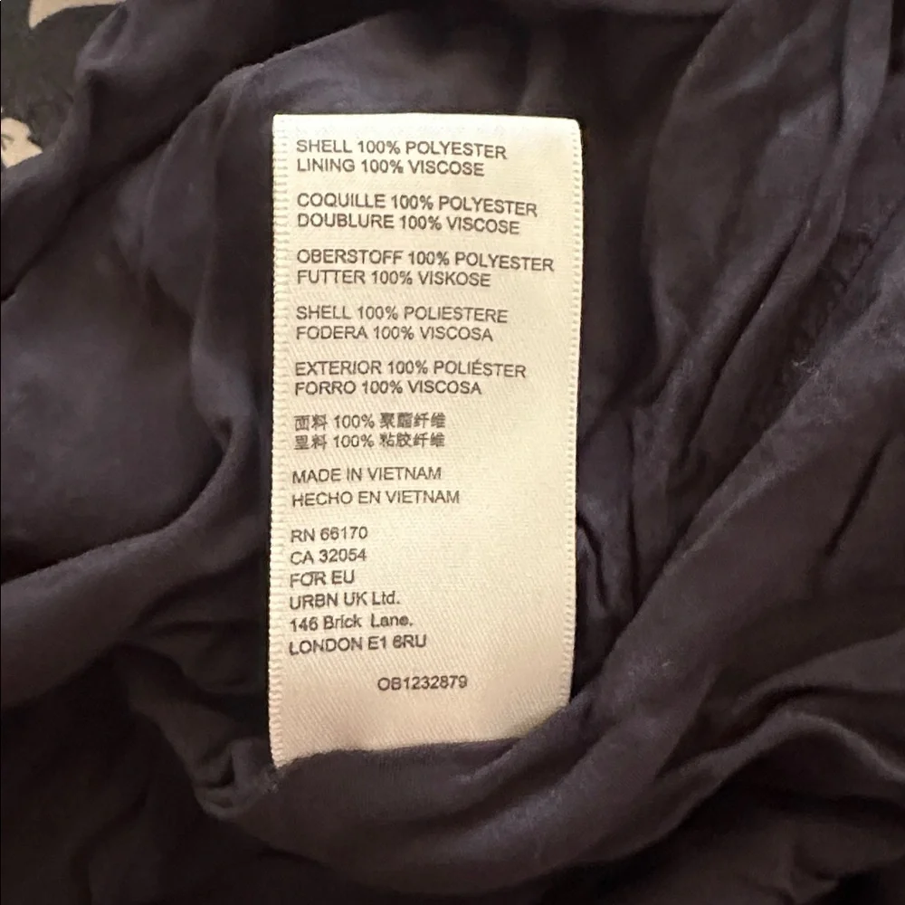 Free People Black Floral satin dress, L - Picture 14 of 14